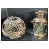 Anchorlight Nautical Oil Lamp & Fish Float.