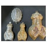 Copper & Pewter Lobster Jelly Molds.