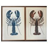 Pair Of Signed & Numbered Copper Block Prints.