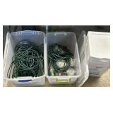 Extension Cords, Light Bulbs, Storage Totes.