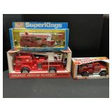NOS Tonka, Snorkel, Matchbox Fire Trucks.