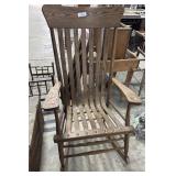 Bent Oak Rocking Chair.
