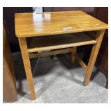 Vtg Maple School Desk.
