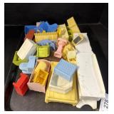 Vintage Plastic Dollhouse Furniture.