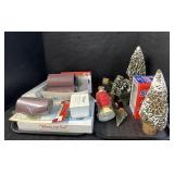 Christmas Ornaments, Lemax Village Pieces.