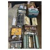 Fishing Lures, Tackle Boxes, Bait Cans.