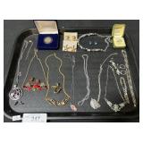 Sterling Silver Necklace, Bracelet, Earrings.