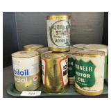 Vintage Motor Oil Containers.