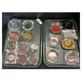 Lot Of Vintage Glass Ashtrays.