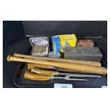 Mini Baseball Bats, Small Binoculars, Cutlery.