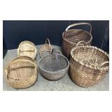 7 Primitive Baskets.