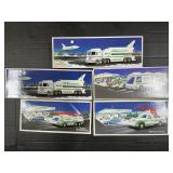 5 NOS Hess Trucks, Space Shuttles, RV.