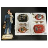 Bradford Christmas Ornaments, Firefighter Decanter