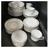 Floral Baum Bros Dinnerware Set.