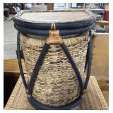 Vtg Bamboo & Rattan Hamper.