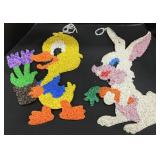 Easter Popcorn Plastic Signs.