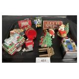 Lot Of Coca Cola Christmas Ornaments.