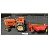 Allis-Chalmers D21 Tractor, New Holland Haybine.