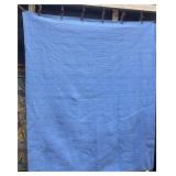 Blue Quilted Blanket.