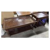 Mid Century Inlayed Coffee & End Table.
