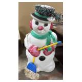 Vtg Frosty Christmas Blow Mold.