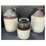 Stoneware Jugs & Jar.