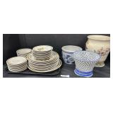 Mountain Wood Stoneware Dinnerware, Floral Vases