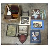 Wrought Iron Rack, Antlers, Art Prints.