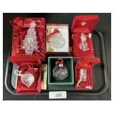 Waterford Crystal Christmas Ornaments.
