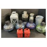 Glass & Galvanized Steel Lanterns & Buckets.