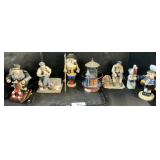 Fisherman Figurines, Jim Shore, Volkskunst.