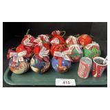 Coca Cola Christmas Ornaments.