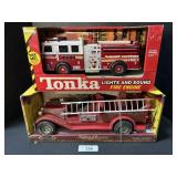 Tonka & Metal Muscle Toy Firetrucks.
