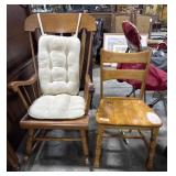Maple Rocking Chair & Side Chair.
