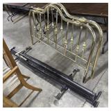 Vtg Brass Bed Bed Head & Foot Board.