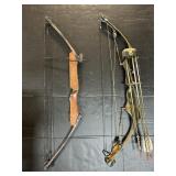 Hunter Fedora & Pearson Compound Bows.