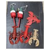 Lobster Figures & Bobber Decorations.