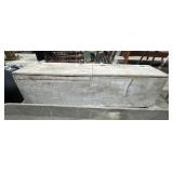 Primitive Pine Wood/Tinder Box.: 60wx16lx18h