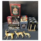 Noma Candle Lamps, Christmas Figurines, Deer.