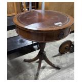 Vtg Federal-Style Drum Table.