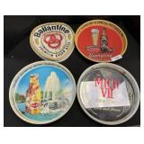 3 Vintage Beer Advertising Trays.