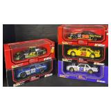 5 NOS Die Cast Stock Cars.