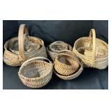 Large Lot Of Wicker Baskets.