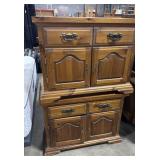 (2) Knotty Pine Colonial Style Sideboards.