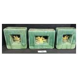 McCoy Ceramic Arcature Rectangular Vases.
