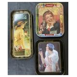 3 Coca-Cola Advertising Serving Trays.