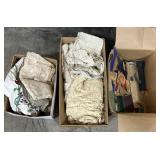 Antique Table Clothes & Doilies.