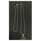 2 Sterling Silver Necklaces.