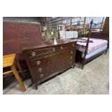 Vtg Mahogany Bedroom Suite, 4-Post Bed.