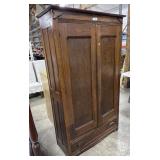 Ornate Oak Armoire.